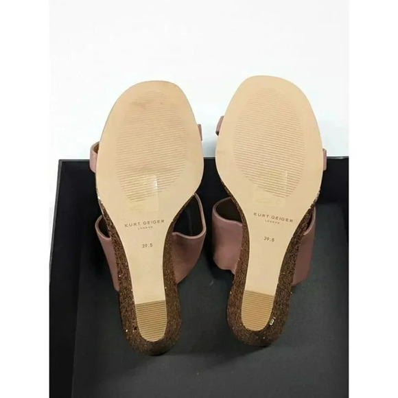 Kurt Geiger London Women's Charing Wedge Sandals Pale Pink Size 39.5 (MSRP $185) - Picture 8 of 10